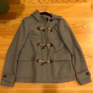 J crew Melton Wool Toggle Coat Greg size 6